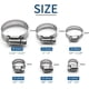 thumbnail image 2 of 16 Pack Stainless Steel Hose Clamps, 1 inch to 2 inch Worm Gear Metal Hose Clamps for Pipe, Dryer Repair, Tubing and Fuel Line, 2 of 5
