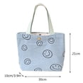 thumbnail image 3 of 3 unids/set bolso de hombro de moda bolsos de mano de mujer con sonrisa de pana para el trabajo (azul) Sywqhk Para Estrenar, 3 of 8