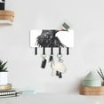 thumbnail image 6 of Crow Head Bird Mail Holder Organizer Wall Mount with Shelf Key Holder Key Rack with 5 Key Hooks for Wall Decorative, 6 of 6