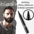 thumbnail image 3 of Boligrafo para barba bigote y cejas, color negro, fácil de aplicar, impermeable, ideal para cubrir huecos y cubrir canas, apariencia mas abundante natural, 3 of 4