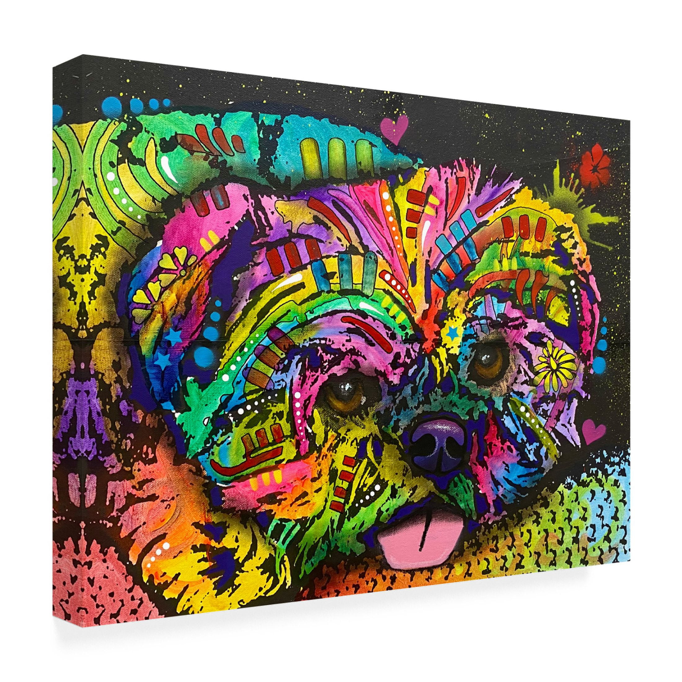 Canvas Wall Art - Dean Russo 'Pooped Pupper' Wall Art for Living Room, Bedroom, or Office Décor by Trademark Fine Art - 19 x 14 Inches
