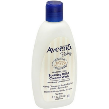 soothing fragrance aveeno creamy relief wash oz pack baby
