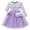 Purple, variant on LUOGENLI Dress for Girls Toddler Girls' Star & Mesh Princess Dress with Crossbody Bag Spring Summer Elegant 2 Piece Set Girls Easter Dresses Size 5/6 Purple 4-5 Years