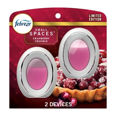 Febreze Odor Fighter Small Spaces Air Freshener Cranberry Crumble, 2ct, 15ml