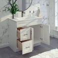thumbnail image 2 of White Shaker Bathroom Vanity Sink Base with Drawers 36" Ready-to-Assemble Cabinet, 2 of 7