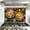 Color 3, variant on Kitchen Backsplash Peel and Stick Wall Murals Seamless sunflowers Trendy textile design Removable Mural 35.4"W x 23.6"H, Oil Proof Vinyl Wallpaper for Fireplace & Behind Stove