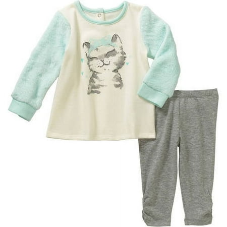 Healthtex Newborn Baby Girl Kitten Fleec