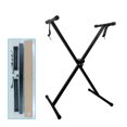 thumbnail image 1 of Keyboard Stand, Steel Rubber Pad Music Keyboard Stand  Stability 7 Level Adjustable  for Room, 1 of 8