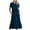 Womens dresses summer-Navy, variant on Guieoi Womens Dresses Plus Size 2026 New Trendy Summer Short Sleeve Round Neck Midi Dress Layered Double Pocket Dress Calf-Length Dress Purple L