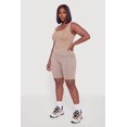 thumbnail image 2 of Women's Plus Size High Waisted Double Cell Phone Pocket Biker Shorts, 2 of 4