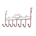 thumbnail image 2 of Over the Door Hooks No Drill Towel Hanger for Bathroom Bedroom Entryway Heavy Duty Iron Storage Organizer Space Saving Hooks for Hanging Coats Bags Keys Rustproof Home Organization Accessory, 2 of 7