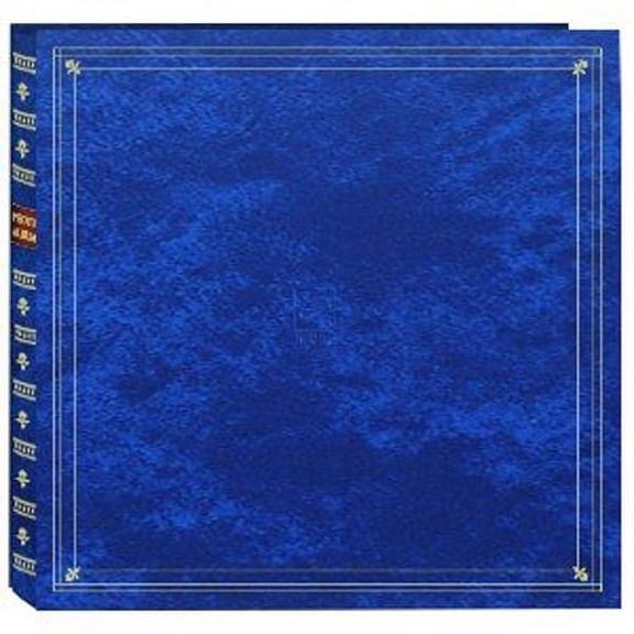 12-at-a-time MP46 Royal-Blue album w memo area 4x6 pocket pages - 4x6
