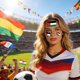 thumbnail image 1 of Decoración del hogar, decoración de habitaciones, suministros para celebraciones de aficionados al fútbol. 10 pegatinas de tatuajes para ver partidos de fútbol. Fiestas temáticas de aficionados, decor, 1 of 6
