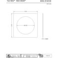 thumbnail image 2 of Tile Redi USA Square Drain Plate, Polished Chrome, 5.75"""", Square Trim (DP-SQT-PC), 2 of 4