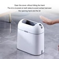 thumbnail image 3 of Injueey No Touch No Mess: innovador contenedor de basura con cierre automático para una experiencia que ahorra espacio con estilo Accesorios para electrodomésticos Oro blanco modelo de carga, 3 of 6