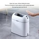 thumbnail image 3 of Bote de basura Wosthever para baño gris blanco, 3 of 6
