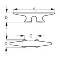 thumbnail image 2 of Sea-Dog 046046 Weldable Aluminum Cleat, 6", 2 of 2