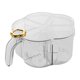 thumbnail image 4 of Caja de condimentos, vinagrera, frasco para condimentos, recipiente para especias para cocina Blanco transparente, 4 of 9