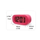 thumbnail image 4 of Yuarrent Reloj despertador LED digital con luz nocturna Snooze, alarmas de escritorio, carcasa de silicona, pantalla LCD, reloj, campana, viaje Type2 NO2, 4 of 6