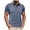 Blue, variant on Men's Cotton Blend Summer Polo Shirt Breathable Comfortable Top AG,3XL