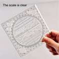 thumbnail image 4 of Musbetu Precision Scale Measuring Ruler Round Corner Plastic Wide Application Geometric Ruler Drafting Tools, 4 of 7
