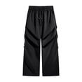 thumbnail image 1 of Pantalon Décontracté à Coupe Ample et Jambe Droite pour Tous les Jours avec Design Plissé, Adapté à la Mode de Rue Extérieure d'Automne et au Style Polyvalent, 1 of 3