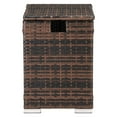 thumbnail image 6 of Tcbosik PE Rattan Gas Tank Storage Side Table, 22"H Outdoor/Indoor End Table with 20-Gallon Hidden Compartment, Weather-Resistant Patio Propane Tank Cover – Brown, 6 of 9