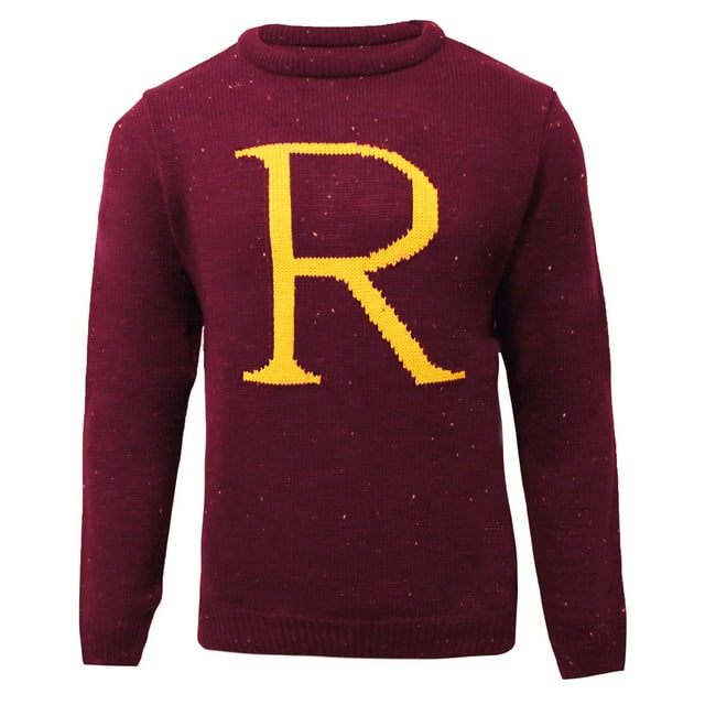 Harry Potter Mens Ron Weasley R Knitted Ugly Christmas Sweaters