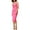 Pink, variant on Womens Scuba Midi Bodycon Dress