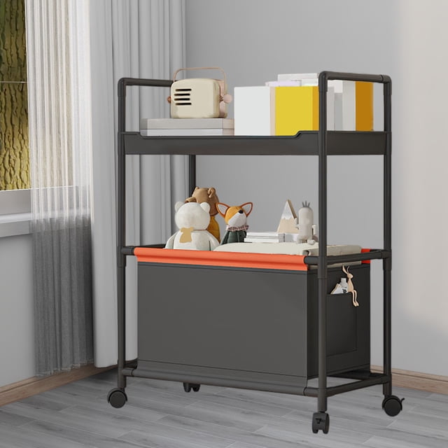 Muebles de oficina para el hogar, ruedas de almacenamiento, almacenamiento más grande con asa de correa, organizador de zapatos, cajones de almacenamiento rodantes para zapatos, ropa, cesta de almacen