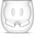 thumbnail image 2 of Disney Mickey Pants & Minnie Skirt Double Wall Coffee Mugs - Mickey Mouse Glass Coffee Mug [2 ounces], 2 of 8
