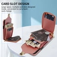 thumbnail image 2 of Allytech Wallet Case for iPhone 11, [Large Capacity] Wallet Case with Card Slots & Zipper Pocket, Premium PU Leather Metal Snap Kickstand Shockproof Case with Shoulder Strap, Rosegold, 2 of 8