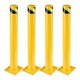 thumbnail image 1 of Yeshouse bolardo de seguridad de acero con diámetro de 4,5", poste con 8 pernos de anclaje, ideal para áreas sensibles al tráfico, resistente y fácil de instalar en zonas protegidas, 1 of 7