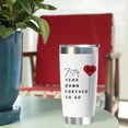 thumbnail image 5 of Valentine's Gifts 20oz Insulated Travel Tumbler, Stainless Steel Coffee Mug, Perfect for Couples, Parents, 50th Anniversary, Husband, Wife, 5 of 6