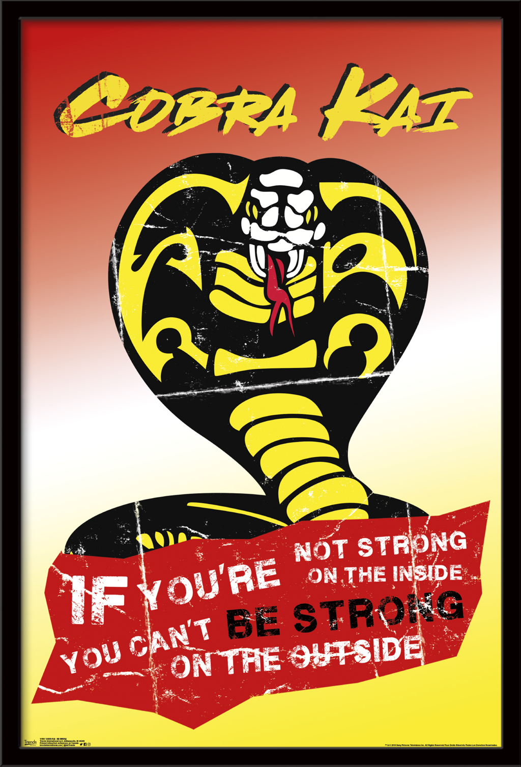 Cobra Kai - Be Strong Poster - Walmart.com