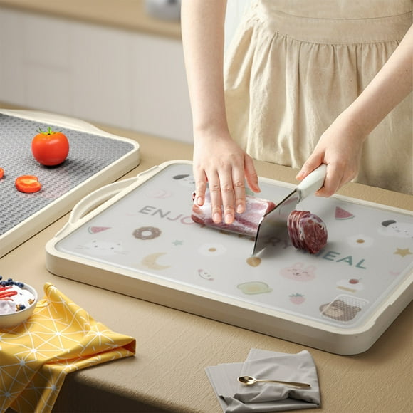 Summer Savings Clearance! Stainless Steel Cutting Board Household Cutting Board Chopping Board Kitchen Special Glutinous Board Fruit Board Double Sided