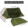 thumbnail image 2 of Portable Camping Tent with Double Door Design, Folding Mosquito Net Shelter with Storage Bag, Army Green, 2 of 6
