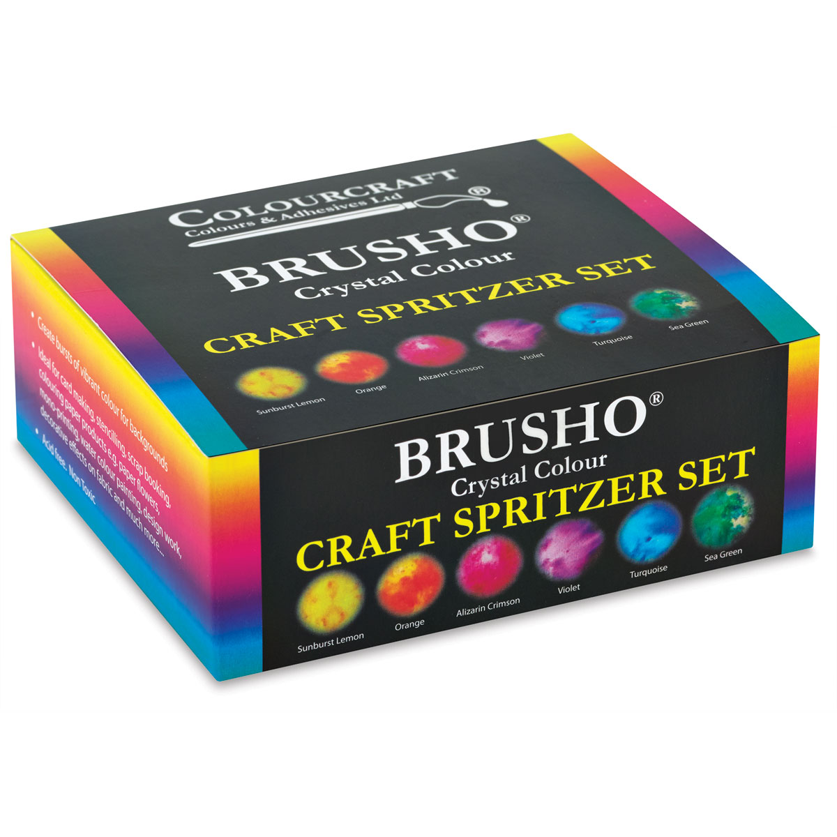 Brusho Crystal Colours - Craft Spritzer Set