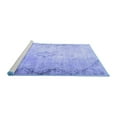thumbnail image 2 of Ahgly Company Machine Washable Indoor Square Persian Blue Traditional Area Rugs, 4' Square, 2 of 4