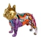 thumbnail image 2 of Estatua de bulldog francés, figura decorativa de resina, centro de mesa moderno de escritorio Cabeza de oro, 2 of 8