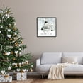 thumbnail image 3 of Stupell Industries Christmas is Joy Snowman Holiday Painting Black Framed Art Print Wall Art, 24 x 24, 3 of 9