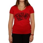 Reebok Womens UFC Dallas Graphic T-Shirt, Red, Large