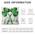 thumbnail image 5 of JEUXUS St Patricks Day Pillow Covers, St Patricks Day Shamrocks Pillow Cover Buffalo Plaid Clover St Patricks Decorative Throw Pillows Farmhouse Decor for Home, 5 of 5