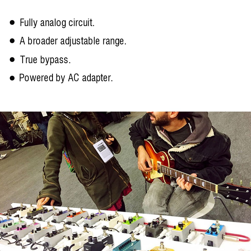 Guitar Effects Pedal, Compressor Effect Portable Metal Shell Easy Adjustment Analog Circuit With LED Indicator For Audio Equipments