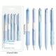 thumbnail image 3 of Set de 5 bolígrafos de gel | Punta fina de 0.5 mm, presiona para escribir | Secado rápido, escritura suave | Barril transparente | Blanco, azul, verde, rosa, negro | Plástico | Longitud 5.71, 3 of 6