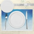 thumbnail image 3 of Ambesonne Blue Place Mats Set of 4, White Cloud in Clear Sky, Standard Size, Blue White, 3 of 6