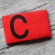 thumbnail image 3 of Brazalete de capitán de nailon elástico, brazalete deportivo de fútbol, líder de competición (rojo), 3 of 3