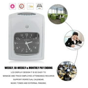 K-8 English Paper Card Attendance Employee Machine Punch Time Clock Recorder