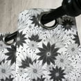 thumbnail image 3 of Ambesonne Vintage Grommet Curtain, Flowers Bridal Floral, 50" x 84", White Black, 3 of 6