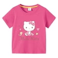thumbnail image 3 of Hello Kitty-Camiseta informal de dibujos animados para niñas, camisa de manga corta cómoda y transpirable, ropa para niños, novedad de verano, 3 of 5